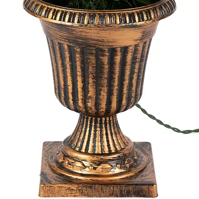 New Kirklands Home Pre-Lit Cedar Pine Christmas Trees, Set of 2 Green