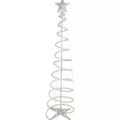 Kirklands Home Pre-Lit Clear Spiral Tree, 6 ft. White