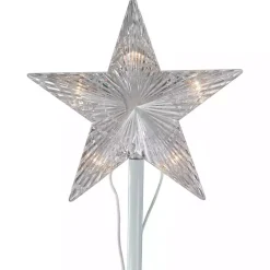 Kirklands Home Pre-Lit Clear White Spiral Tree, 4 ft.