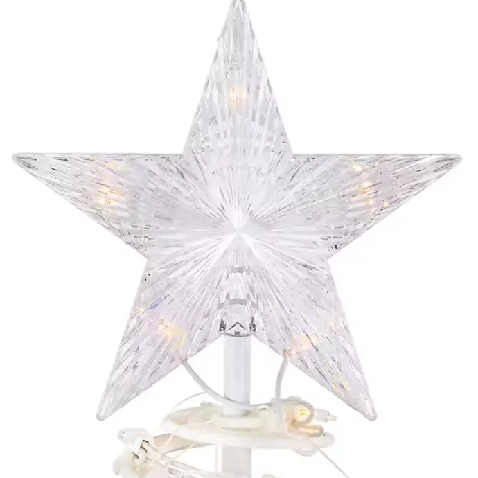 Kirklands Home Pre-Lit Clear White Spiral Tree, 4 ft.