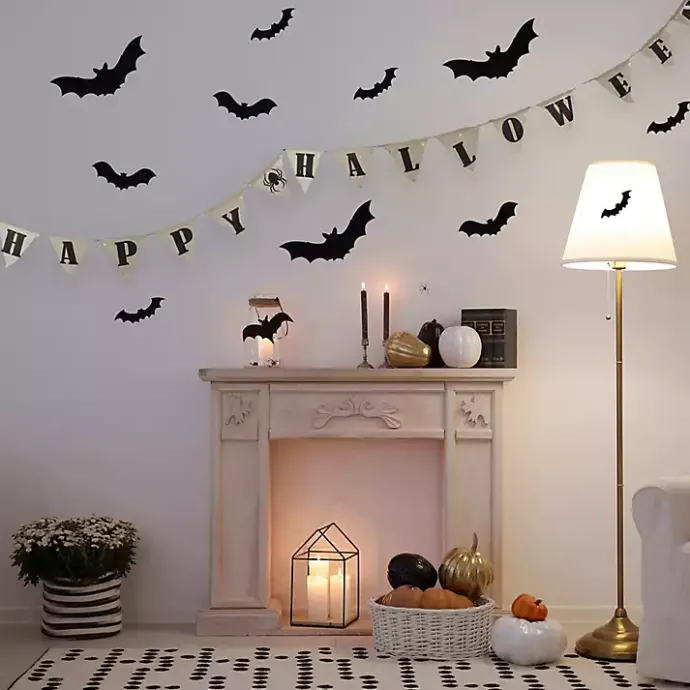 Sale Kirklands Home Pre-Lit Happy Halloween Burlap Banner
