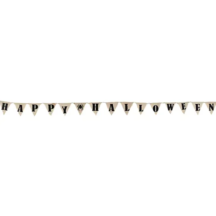 Sale Kirklands Home Pre-Lit Happy Halloween Burlap Banner