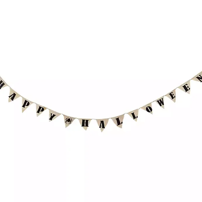 Sale Kirklands Home Pre-Lit Happy Halloween Burlap Banner