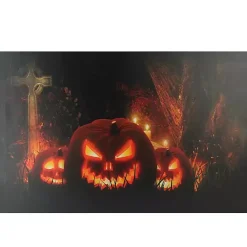 Best Kirklands Home Pre-Lit Jack O' Lantern Cemetery Canvas Art Print