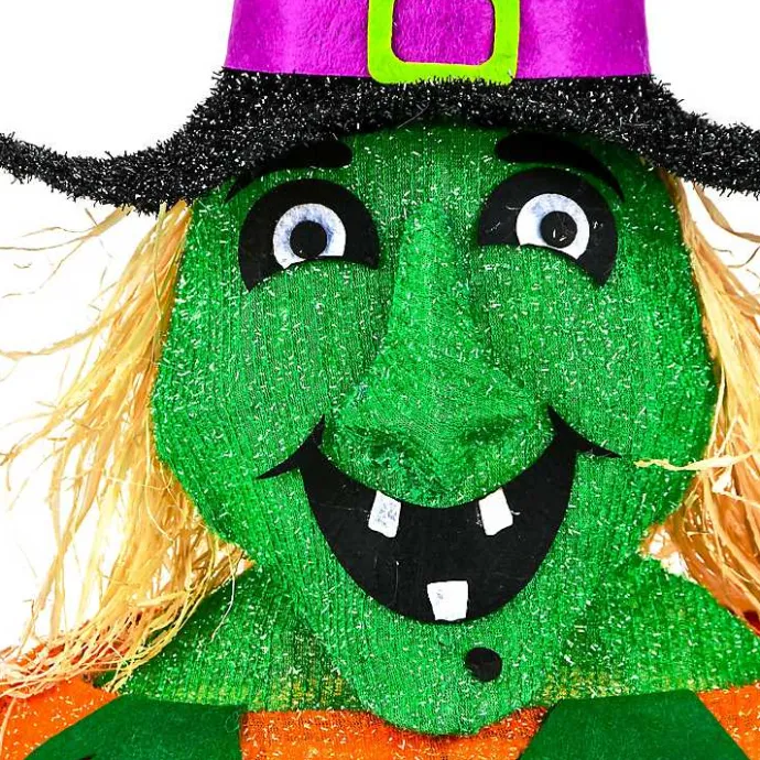 Kirklands Home Pre-lit Jack O Lantern Witch Outdoor Decoration