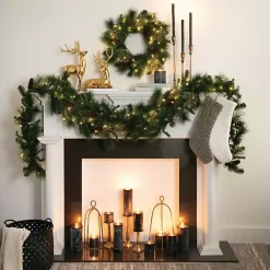 Sale Kirklands Home Pre-Lit Mixed Pine and Pinecone Christmas Wreath