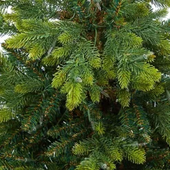 Discount Kirklands Home Pre-Lit North Carolina Fir Tree in Red Planter