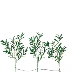 Online Kirklands Home Pre-Lit Olive Branch 3-pc. Bouquet Green