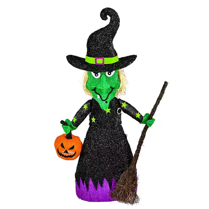 Online Kirklands Home Pre-Lit Outdoor Witch Decoration