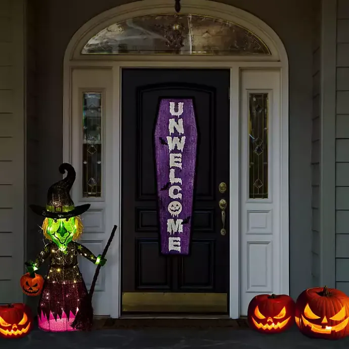 Online Kirklands Home Pre-Lit Outdoor Witch Decoration
