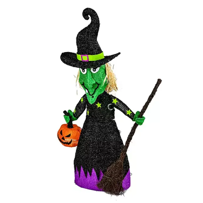 Online Kirklands Home Pre-Lit Outdoor Witch Decoration