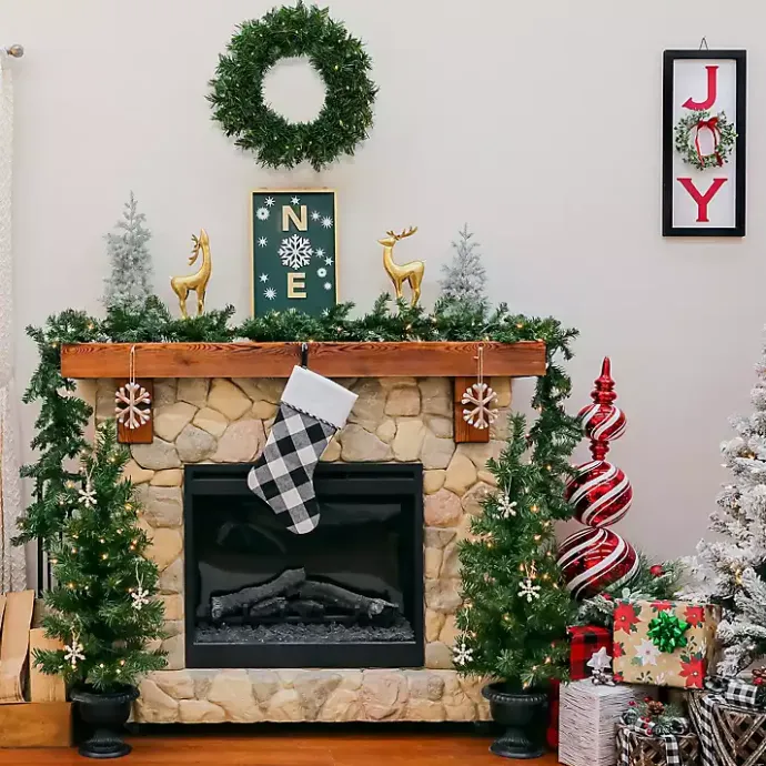 Online Kirklands Home Pre-Lit 3-pc. Christmas ery Set Green