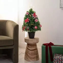 Clearance Kirklands Home Pre-Lit Poinsettia Christmas Tree Arrangement