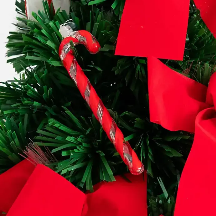 Clearance Kirklands Home Pre-Lit Red Bow Christmas Tree Arrangement