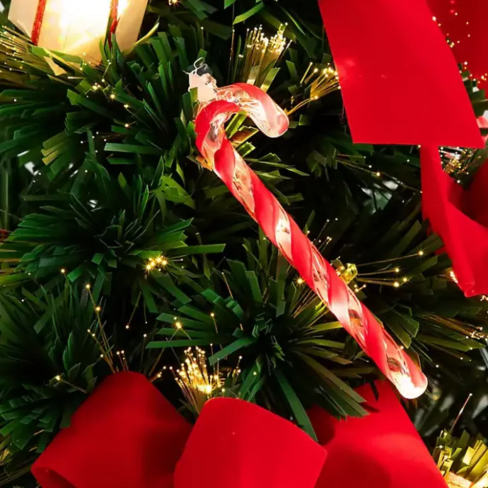 Clearance Kirklands Home Pre-Lit Red Bow Christmas Tree Arrangement