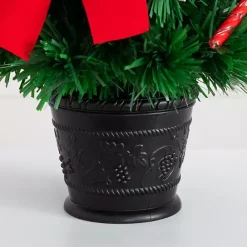 Clearance Kirklands Home Pre-Lit Red Bow Christmas Tree Arrangement