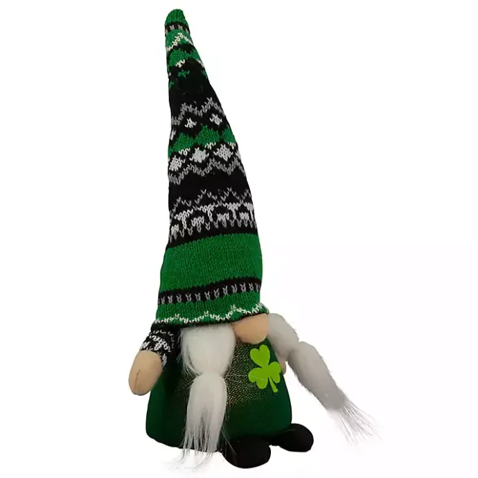 New Kirklands Home Pre-Lit St. Patrick's Day Girl Gnome Figurine
