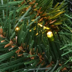 Sale Kirklands Home Pre-Lit Tiffany Fir Christmas Hanging Basket Green