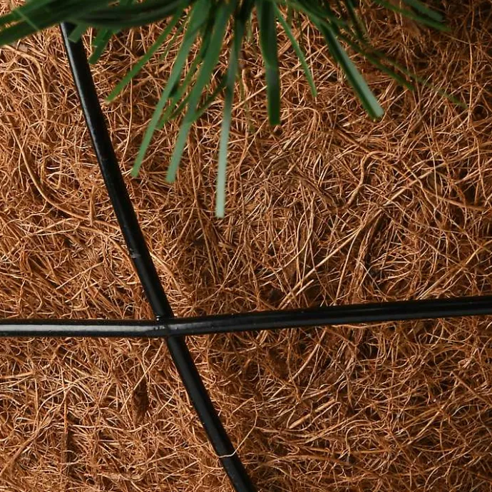 Sale Kirklands Home Pre-Lit Tiffany Fir Christmas Hanging Basket Green