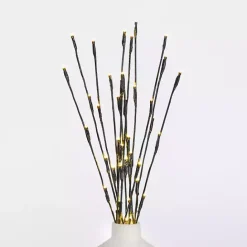 Outlet Kirklands Home Pre-Lit Twig Branch Stems, Set of 3 Black