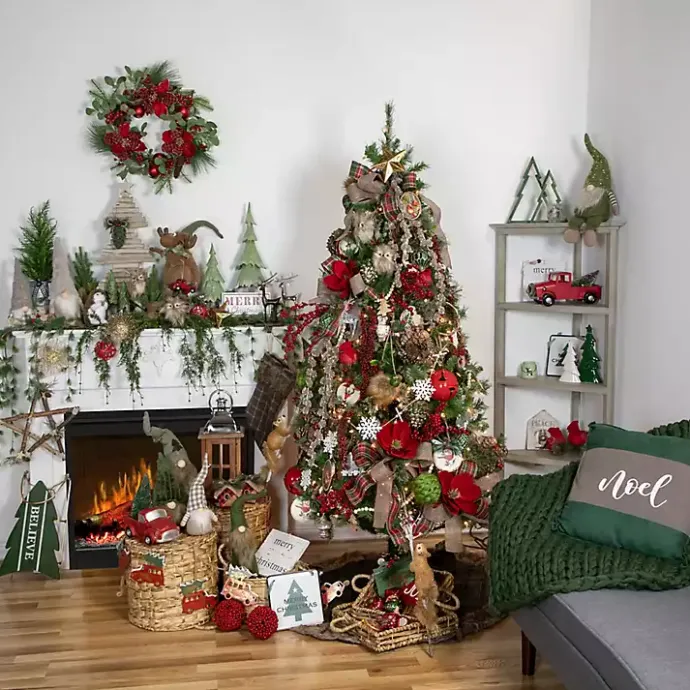 Best Kirklands Home Pre-Lit Vintage Red Tree Truck Figurine