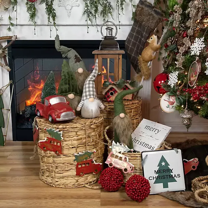 Best Kirklands Home Pre-Lit Vintage Red Tree Truck Figurine