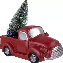 Best Kirklands Home Pre-Lit Vintage Red Tree Truck Figurine