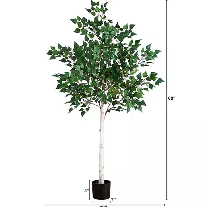 Sale Kirklands Home Pre-Lit Warm LED Birch Tree, 5 ft.
