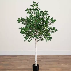 Sale Kirklands Home Pre-Lit Warm LED Birch Tree, 5 ft.
