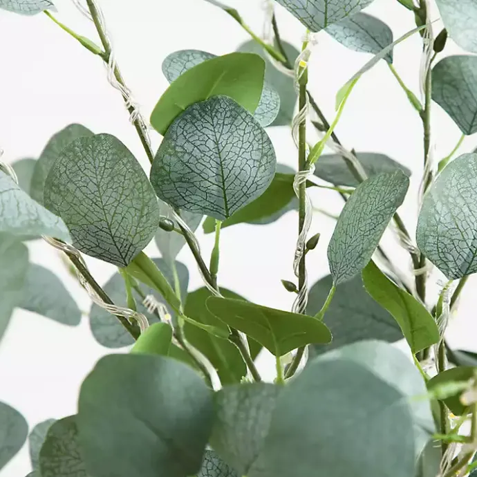 Clearance Kirklands Home Pre-Lit Warm LED Eucalyptus Plant, 4 ft.
