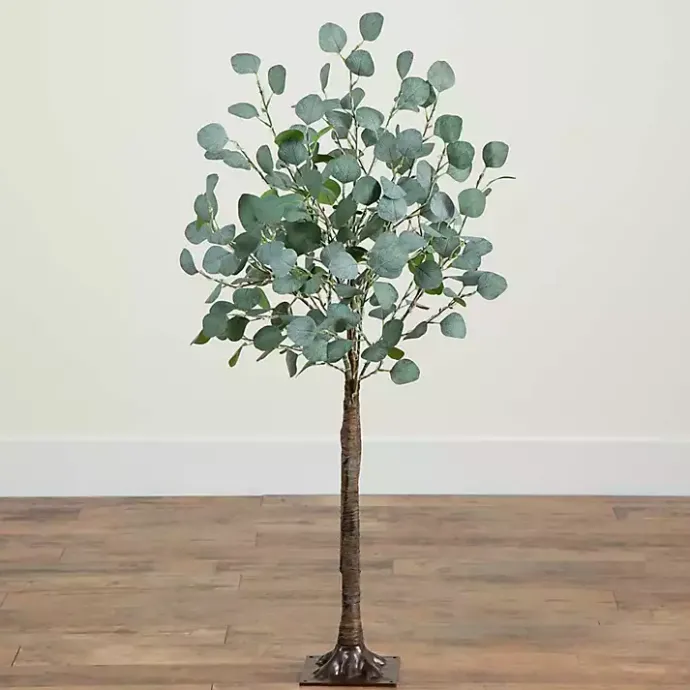 Clearance Kirklands Home Pre-Lit Warm LED Eucalyptus Plant, 4 ft.