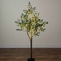 Outlet Kirklands Home Pre-Lit Warm LED Olive Tree, 5 ft.