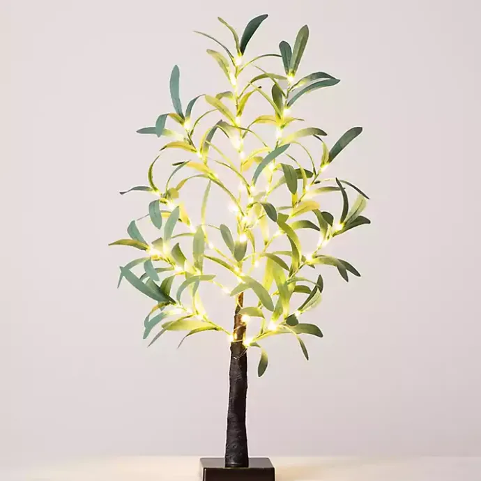 Best Kirklands Home Pre-Lit Warm LED Olive Tree, 2 ft.