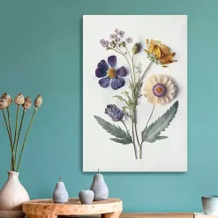 Sale Kirklands Home Pressed Flower Memories I Canvas Art Print