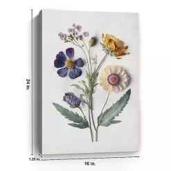 Sale Kirklands Home Pressed Flower Memories I Canvas Art Print