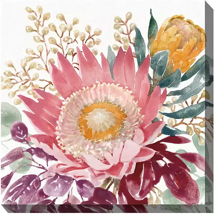 Best Kirklands Home Protea Floral Outdoor Canvas Art Print