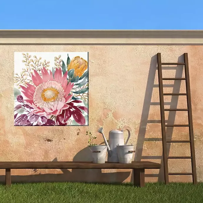 Best Kirklands Home Protea Floral Outdoor Canvas Art Print