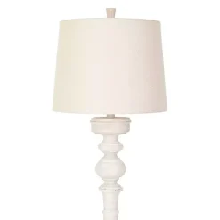 Best Kirklands Home Prussia White Floor Lamp Ivory