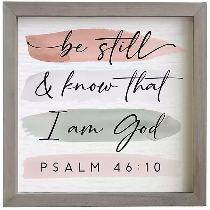 Sale Kirklands Home Psalm 46:10 Wall Plaque