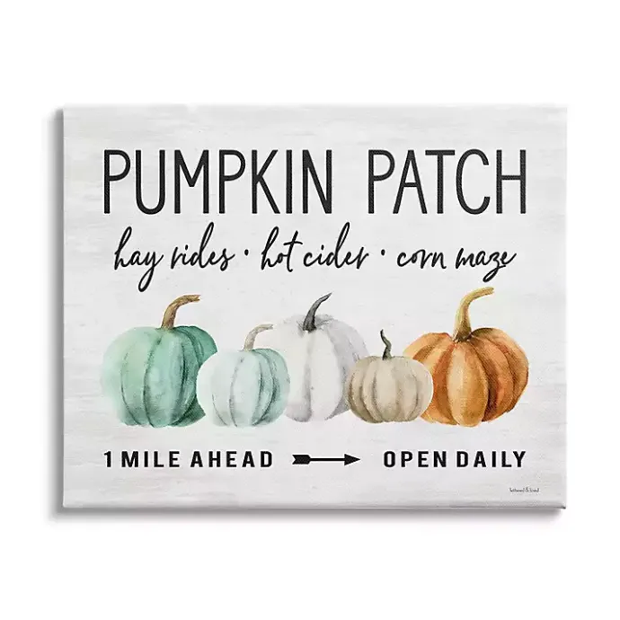 Clearance Kirklands Home Pumpkin Patch Farmhouse Canvas Art Print