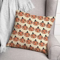 Discount Kirklands Home Pumpkin Pattern Pillow Orange
