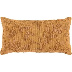 Hot Kirklands Home Pumpkin Stonewash Botanical Pillow Orange