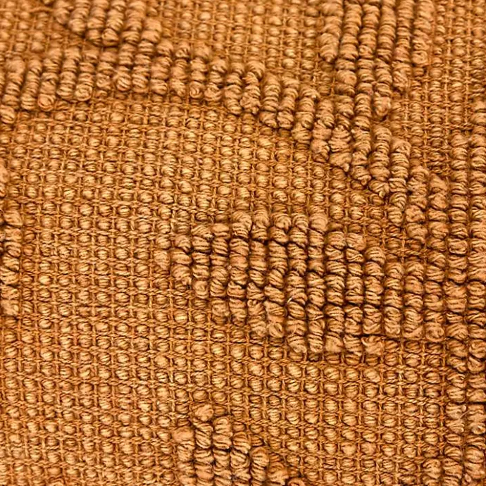 Hot Kirklands Home Pumpkin Stonewash Botanical Pillow Orange