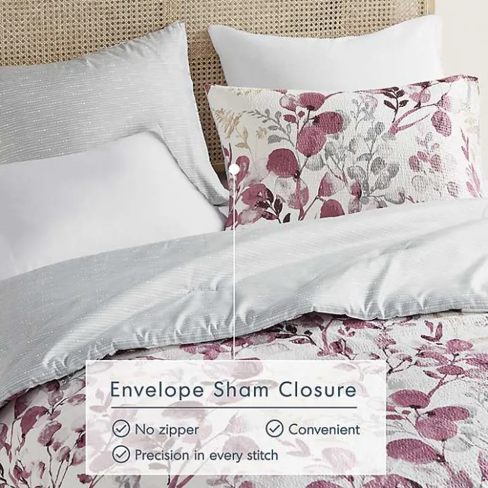 Hot Kirklands Home Purple Botanical 3-pc. King Comforter Set