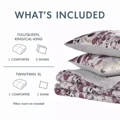 Best Kirklands Home Purple Botanical 2-pc. Twin/Twin XL Comforter Set