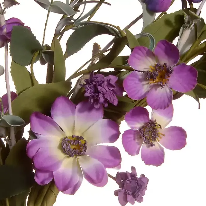 Hot Kirklands Home Purple Daisy and Lavender Wreath