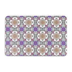 Discount Kirklands Home Purple Flower Stone Bath Mat