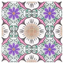 Discount Kirklands Home Purple Flower Stone Bath Mat