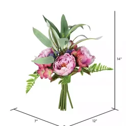Online Kirklands Home Peony Bouquet, Set of 2 Purple