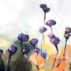 Online Kirklands Home Purple Poppy Canvas Art Print